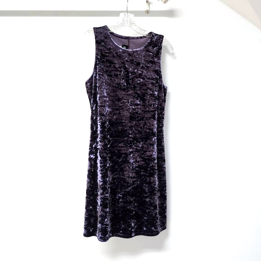 Purple Velvet Sleeveless dress Size M